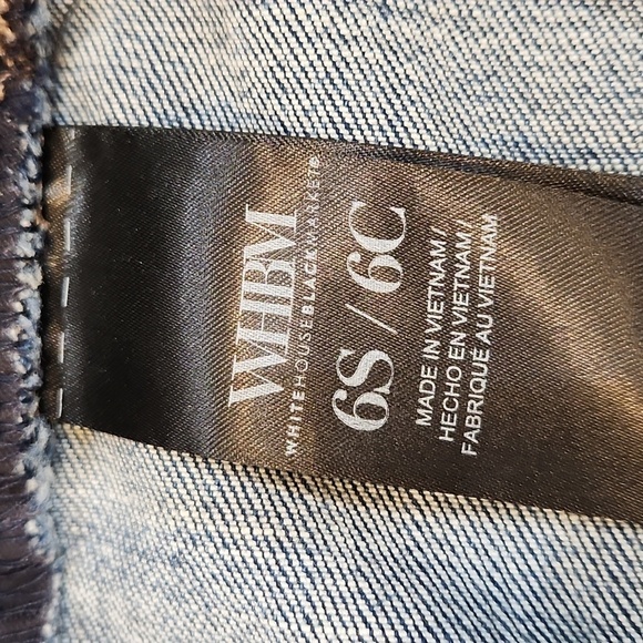 White House Black Market Mid Rise Girlfriend Everyday Soft Raw Edge Size 6S - Picture 8 of 9